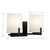 Minka-Lavery Mirelle Two Light Vanity in Dark Matte Black - 12432-899