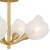Quoizel Adelyn Four Light Semi-Flush Mount in Gold Leaf - ADEL1722GFL