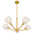 Quoizel Adelyn Five Light Chandelier in Gold Leaf - ADEL5030GFL