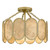 Quoizel Amalia Three Light Semi-Flush Mount in Light Gold - AMAL1716LG