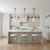 Quoizel Amato Three Light Pendant in Brushed Gold - AMT1816BRG