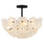 Quoizel Audrey Four Light Semi-Flush Mount in Matte Black - AUD1718MBK