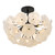 Quoizel Audrey Four Light Semi-Flush Mount in Matte Black - AUD1718MBK