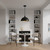Quoizel Braylon Four Light Pendant in Matte Black - BRAY1814MBK