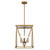 Quoizel Clovis Four Light Pendant in Brushed Weathered Brass - CLO1814BWS