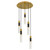 Quoizel Davies LED Pendant in Brushed Gold - PCDAV1814BRG