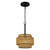Quoizel Teton One Light Mini Pendant in Matte Black - TET1510MBK