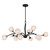 Quoizel Walker 12 Light Chandelier in Matte Black - WALK5040MBK