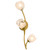 Quoizel Walker Three Light Wall Sconce in Vintage Brass - WALK8808PVB