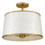 Quoizel Windley Three Light Semi-Flush Mount in Brushed Gold - WIND1716BRG