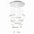Eurofase VERDURA VERDURA-CHD-18LT-41IN-GR-WH in Grey - 43902-038
