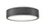 Z-Lite Madison LED Flush Mount in Matte Black - 1005F12-MB-LED