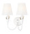 Z-Lite Claudelle Two Light Wall Sconce in Textured White - 4014-2S-TW