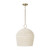 Capital Lighting Natalia One Light Pendant in Aged Brass - 358813AD