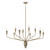 Capital Lighting Palmer Ten Light Chandelier in Antiqued Brass - 460401ANB