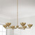 Capital Lighting Francesca LED Chandelier in Feathered Gold - 458561FT