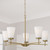 Capital Lighting Drake Five Light Chandelier in Aged Brass - 461051AD-660