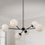 Capital Lighting Atlas Six Light Chandelier in Matte Black - 461561MB-665