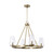 Capital Lighting Aaron Four Light Chandelier in Aged Brass - 461941AD-662