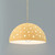 Justice Designs Radiance Collection One Light Pendant in Brushed Nickel - CER-6257-MYLW-NCKL-BEIG-TWST