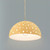 Justice Designs Radiance Collection One Light Pendant in Brushed Nickel - CER-6257-MYLW-NCKL-BEIG-TWST