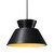 Justice Designs Radiance Collection One Light Pendant in Matte Black - CER-6423-CBGD-MBLK-RIGID