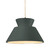 Justice Designs Radiance Collection One Light Pendant in Matte Black - CER-6423-PWGN-MBLK-BEIG-TWST
