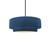 Justice Designs Radiance Collection One Light Pendant in Matte Black - CER-6540-MID-MBLK-RIGID