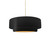 Justice Designs Radiance Collection One Light Pendant in Brushed Nickel - CER-6540-CBGD-NCKL-BEIG-TWST