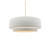 Justice Designs Radiance Collection One Light Pendant in Matte Black - CER-6540-BIS-MBLK-BEIG-TWST