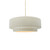 Justice Designs Radiance Collection One Light Pendant in Brushed Nickel - CER-6540-CRK-NCKL-BEIG-TWST
