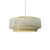 Justice Designs Radiance Collection One Light Pendant in Brushed Nickel - CER-6540-TRAG-NCKL-BEIG-TWST