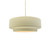 Justice Designs Radiance Collection One Light Pendant in Matte Black - CER-6540-VAN-MBLK-BEIG-TWST