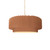 Justice Designs Radiance Collection One Light Pendant in Matte Black - CER-6550-ADOB-MBLK-BEIG-TWST