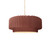 Justice Designs Radiance Collection One Light Pendant in Brushed Nickel - CER-6550-CLAY-NCKL-BEIG-TWST
