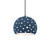 Justice Designs Radiance Collection One Light Pendant in Matte Black - CER-6583-MID-MBLK-BKCD