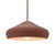 Justice Designs Radiance Collection One Light Pendant in Matte Black - CER-6595-CLAY-MBLK-BKCD