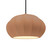 Justice Designs Radiance Collection One Light Pendant in Matte Black - CER-6605-ADOB-MBLK-BKCD