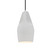 Justice Designs Radiance Collection One Light Pendant in Brushed Nickel - CER-6597-BIS-NCKL-BKCD