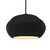 Justice Designs Radiance Collection One Light Pendant in Dark Bronze - CER-6605-BLK-DBRZ-RIGID