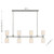 Savoy House Baldwin Eight Light Linear Chandelier in Satin Nickel - 1-1249-8-SN