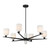 Savoy House Collier Six Light Chandelier in Matte Black - 1-1125-6-89