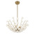 Savoy House Flores Four Light Chandelier in Noble Brass - 1-2500-4-127