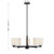 Savoy House Baldwin Five Light Chandelier in Matte Black - 1-1246-5-89