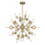 Savoy House Crescent Six Light Chandelier in Noble Brass - 1-2514-6-127