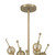 Savoy House Crescent Six Light Chandelier in Noble Brass - 1-2514-6-127