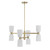 Savoy House Baldwin Eight Light Chandelier in Noble Brass - 1-1248-8-127