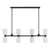 Savoy House Baldwin Eight Light Linear Chandelier in Matte Black - 1-1249-8-89