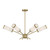 Savoy House Denison Six Light Chandelier in Warm Brass - 1-3198-6-322