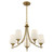 Savoy House Octave Five Light Chandelier in Warm Brass - 1-6032-5-322